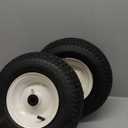 13x5.00-6 Tractor Turf Tire with Rim Pneumatic 4pr with Tube Fits Lawn Mower, Outdoor Equipment, Hub Length-3", Bore ID-3/4", Max Load-300lbs, Set of 2
