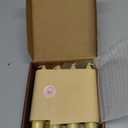 Short Taper Candles Set of 4  5 Inch Unscented Tapered Candles,Yellow Smokeless Candle Sticks Handmade Taper Candles for Wedding Home Decor Dinner