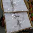 Ausril Large Minimalist Textured Framed Canvas Wall Art Set, Neutral Abstract Wall Decor, Modern Beige Gray Wall Painting, Brown and White Art Print for Living Room, Bedroom, Office 16" × 24" × 3