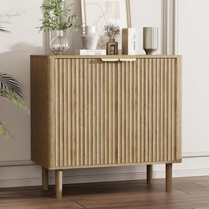 IKALIFE Sideboard Buffet Cabinet with Storage, Modern Fluted Accent Credenza with Doors & Adjustable Shelves, Wood Coffee Bar Console Table for Living Room, Dining Room, Kitchen or Entryway 31.5" IKALIFE Sideboard Buffet Cabinet with Storage, Modern Fluted Accent Credenza with Doors & Adjustable Shelves, Wood Coffee Bar Console Table for Living Room, Dining Room, Kitchen or Entryway 31.5"