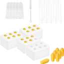 Reusable Silicone Suppository Molds Kit 4-Pack 2ML Molds for DIY Suppositories Flexible & Eco-Friendly Molds for Women Easy to Clean & Reusable