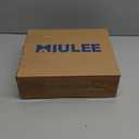 MIULEE Natural White Linen Curtains 84 Inch Length 2 Panels for Bedroom Living Room Back Tab Soft Thick Linen Textured Window Drapes Semi Sheer Light Filtering Privacy Farmhouse Curtains 42 Inch Wide