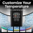 Chefman Electric Kettle with Temperature Control, 5 Presets LED Indicator Lights, Removable Tea Infuser, Glass Tea Kettle & Hot Water Boiler, 360 Swivel Base, BPA Free, Stainless Steel, 1.8 Liters