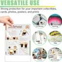 30-Pack 8.5" x 11" Rigid Print Protectors, Transparent Hard Plastic Page Sheet Protectors, Clear Plastic Sleeves for Paper Photo Poster, Protective Covers for Document Certificates