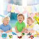 3 x Anditoy 6 Pack Prefilled Easter Eggs with Ocean Animal Building Blocks Toys Inside for Kids Boys Girls Teens Easter Basket Stuffers Gifts