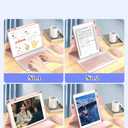 Keyboard Case for iPad 9th/8th /7th Gen Case with Keyboard 10.2inch, Rotating Magnetic Detachable Wireless Keyboard with Round Keycaps and Pencil Holder (B Style-Black)