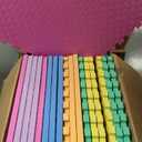 EVA Foam Mat Tiles 12-Pack - 48 SQ FT Interlocking Padding for Playroom or Gym Flooring - Workout Mat or Baby Playmat by Stalwart (Multicolor)  (L) 24” x (W) 24” x (H) 0.50”
