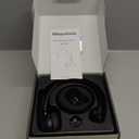 Bluetooth Headset, Wireless Headphone with AI Noise-Canceling Microphone On Ear Wireless Headset with USB Dongle for Computer Office (Black)