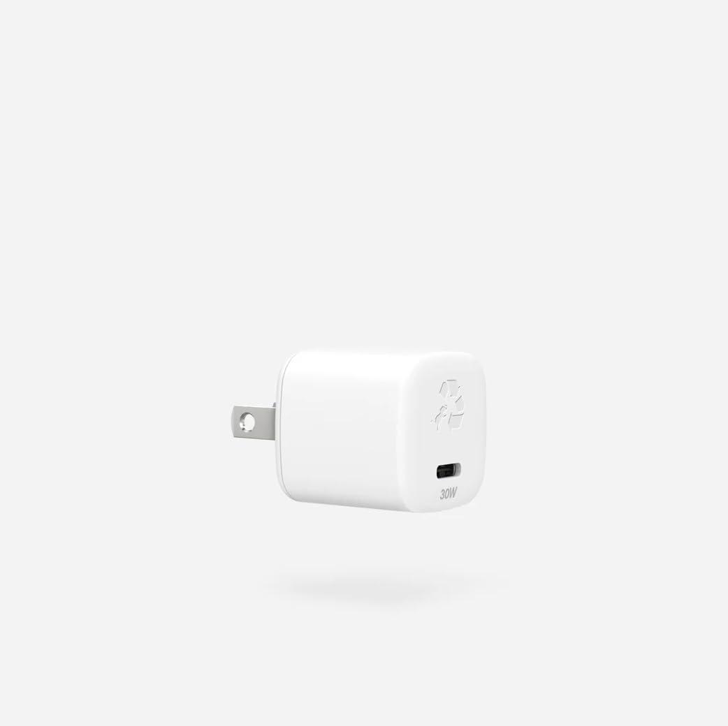 Nimble Wally SubNano USB-C Charger Block, 30W Fast Charging Power Adapter, Type C Charging Block for iPhone 16 15 14 13 12 11 Pro Max Plus XS/XR/X Samsung Galaxy S25 Pixel iPad Watch Series 8/7