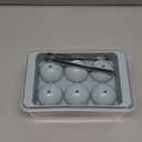 WIBIMEN Large Ice Cube Molds, Big Round Whiskey Ice Cube Trays for Freezer, Easy to Fill & Release, Whiskey Bourbon Cocktail(1.9In*6 Balls- Blue/2 Pack)