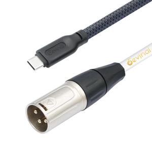 Devinal USB C to XLR Cable, Smartphone/Laptop to XLR Male Output Cable for Amplifier, Speaker, Mixer Console, etc 3.3 FT
