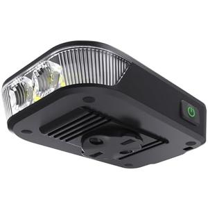 RAVEMEN FR500 Bike Front Light for Night Daytime Riding, Compatible with Garmin/Wahoo Computers, 6 Modes, Auto On/Off, Side Visible, USB-C Rechargeable & Output Bicycle Headlight for Road Urban Biking