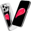 AKABEILA Case for iPhone 16 Pro Mirror Phone Case Makeup Mirror Electroplated Clear Cover Women Girls TPU+PC Shockproof Anti-Scratch Bumper Case Cover