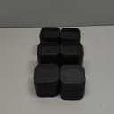 Shouwuhho 16 Pack Furniture Risers Adjustable Bed Risers Heavy Duty Lifts Height 1", Square Stackable Bed Risers 1, 2 or 3 Inch for Desk Leg Table Couch Sofa Chair Bed Frame Legs Dorm, Black