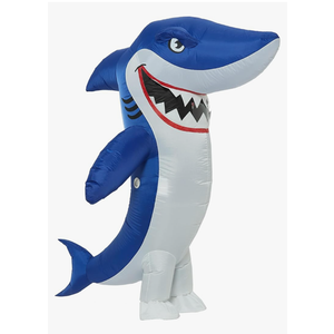 One Casa Inflatable Costume Full Body Shark Air Blow up Funny Party Halloween Costume for Adult X-Large Size
