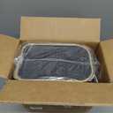 Cesun Small Bathroom Trash Can with Lid Soft Close, 5 Liter/1.3 Gallon Stainless Steel Garbage Can with Removable Inner Bucket, Step Pedal, Slim Waste Basket for Toilet, Office, Bedroom (Black&Gold)