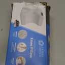 5 STARS UNITED Knee Pillow for Side Sleepers - Hip Pain Relief, Memory Foam Leg Cushion for Side Sleeping - Between Legs Pillow for Sciatica & Lower Back Pain, White (Standard)