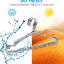 TIMMY Clothes Hangers 50 Pack Heavy Duty Stainless Steel Metal Hangers-16.5 Inch Ultra Thin Space Saving (Sliver)