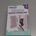 Outlet Cover BOX Baby Proofing (1-Pack) Patented Dual-Lock for Much Better Toddler Proofing, Easy Operation, Simple 3 Step Install with Included Screws. Provides Extra Space Inside for Plugs,Adapters (White)