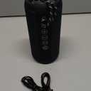 Ortizan Portable Bluetooth Speakers, IPX7 Waterproof Wireless Speaker with 24W Loud Stereo Sound, Outdoor Speaker with Bluetooth 5.3, Deep Bass, RGB Lights, Dual Pairing, 30H Playtime for Home, Party (Black)