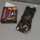 Clip in Hair Extensions,LEOSA 4PCS 16 inch Curly Hair Extensions Short Soft Natural Hairpiece Lace Weft Curly Wave Clip Ins Extensions Invisible for Women, Dark Almond Brown