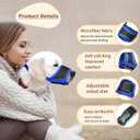 HEELE Dog Muzzle,Soft Nylon Muzzle Anti Biting Barking Chewing,Air Mesh Breathable Drinkable Adjustable Loop Pets Muzzle for Small Medium Large Dogs 4 Colors 4 Sizes (Blue, M)