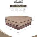 ULTCOVER Waterproof 600D Polyester Square Hot Tub Cover Outdoor SPA Covers 85 x 85 inch, 85"x85"x20"
