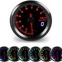 WATERWICH Tachometer 0-10000 RPM Gauge Meter Kit 7 Color 2-1/16" 52mm for Boat Marine Car Auto Truck