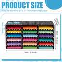 Fuutreo 1 Pc Classroom Construction Paper Storage,White Polka Dots