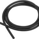 M METERXITY Natural Latex Rubber Tubing, 1/8" [3mm] ID x 1/4" [6mm] OD 3ft Length Latex Hose Tube for Home/Laboratory/Sporting, Highly Elastic Band Tubes [Black]