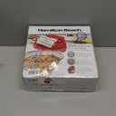 Hamilton Beach 6-Speed Electric Hand Mixer with Whisk, Traditional Beaters, Dough Hooks, Snap-On Storage Case, 275 Watts, Red