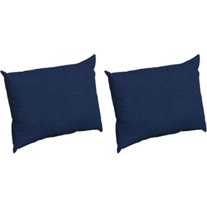 Arden Outdoor Pillow Back Cushion, 23x17, Sapphire Blue | Perfect for Deep Seat, Sofa, or Couch, Plush Support, Fade-Resistant, Mold and Mildew Resistant, 2 Pack