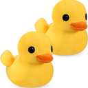 Leyndo 2 Pcs Giant Yellow Duck Soft Stuffed Animal Duck Stuffed Pillow Huggable Animal Play Set for Birthday Gift Party Sofa Decoration(7.9 Inch)