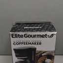 Elite Gourmet EHC-5055 Automatic 5-Cup Brew & Drip Coffee Maker with Pause N Serve Reusable Filter, On/Off Switch, Water Level Indicator (Black)