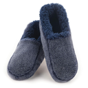 Snoozies Mens Two Tone Fleece Lined Slippers - Comfortable Slippers for Men - Two Tones Medium