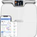 Smart Scale for Body Weight with BMI, Body Fat, Muscle Mass, FSA&HSA Eligible, 8 Electrode High Precision Bathroom Scale, Scale with App, 56 Body Composition Measurement (White)