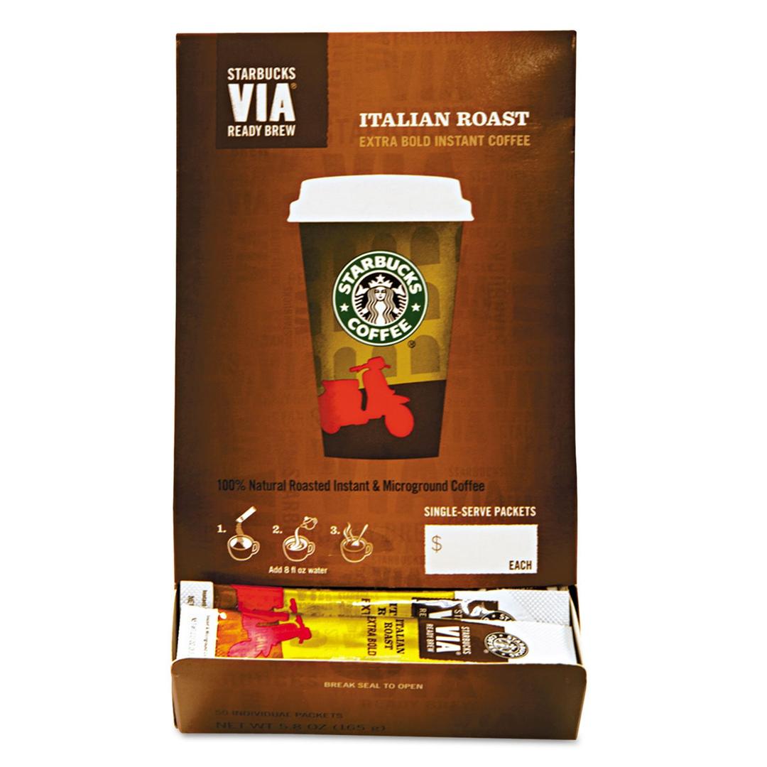 Starbucks VIA Ready Brew Italian Roast Coffee (50 count) (BBD 10 SEP 2025)
