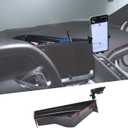 Center Console Multi-Mount Phone Holder Storage Box Compatible with Chevrolet Corvette C8 2020-2025, Navigation Screen Rear Storage Tray Organizer, Telescopic Arm Holder - Style D1