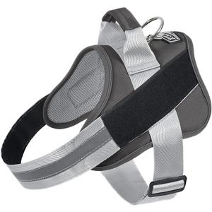 Bolux Dog Harness, No-Pull Reflective Dog Vest, Breathable Adjustable Pet Harness with Handle for Outdoor Walking - No More Pulling, Tugging or Choking (Medium, Pack of 1, Cement Gray)