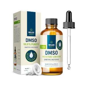 WoldoHealth DMSO 99.9% Pharmaceutical Grade 3.38 oz  FTIR Verified Dimethyl Sulfoxide, Low Odor Solvent in Glass Bottle with Precision Dropper