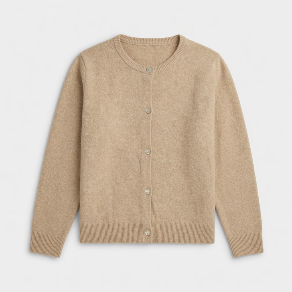 Womens Button Up Cardigan Sweaters Long Sleeve Crew Neck Fall Soft Lightweight Knit Loose Sweater Tops, L