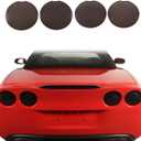 ABS Smoked Black Rear Tail Light Lens Taillight Kit Fit for Chevrolet Corvette C6 2005-2013 Car Exterior Taillight Protection Cover Accessories