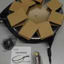 Wok Pan Cooking Pot, Manual Forging General,Multifunction Stir Fry Pan Flat Bottom for Kitchen Camping Home Restaurant, With Lid, 10" 