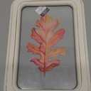 11.8 inch Clear Wall Sign Leaf Red