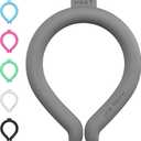 Neck Cooling Tube, Cooling Wrap for Summer, Reusable Ice Ring Neck Cooler for Heat Outdoor Sports,Outdoor Workers (Gray)