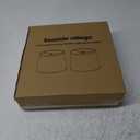 Lampshades Set of 2, Drum Lampshades 11.6" Top x 12.6" Bottom x 9.8" High, Seaside village Medium Lampshades (Spider Fitter), Beige Lampshades Natural Linen Hand Crafted, Easy Assembly Required