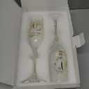 Hexagram 50th Wedding Anniversary Champagne Flutes Gifts, 50th Anniversary Couple Gifts, Anniversary's Wedding Gift for Parents, 50 Year Anniversary's Decorations Champagne Glasses Set of 2