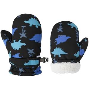 Fynnsure Toddler Mittens Lined Fleece Snow Gloves for Boys Girls Kids Winter Ski Gloves Baby Mittens, Size: 2-4 Years
