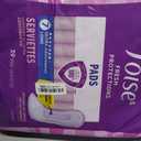 Poise Incontinence & Postpartum Pads for Bladder Leaks, 7 Drop Ultra Absorbency, Long Length, 39 Count