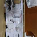 NTC Inno Wooden Bed Frame with Headboard, Solid Oak and Rubber Wood Foundation with Silent Slats and Wood Central Supports, 1000 Lb Capacity, Effortless Assembly, King - Dark Walnut